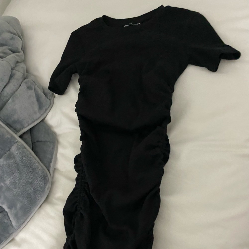 Zara ruched mini dress